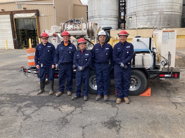 MPW crew at chemical plant
